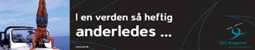 Tekst og grafisk design af busreklame
for EUC Sjælland, Erhvervsuddannelsescenter Sjælland